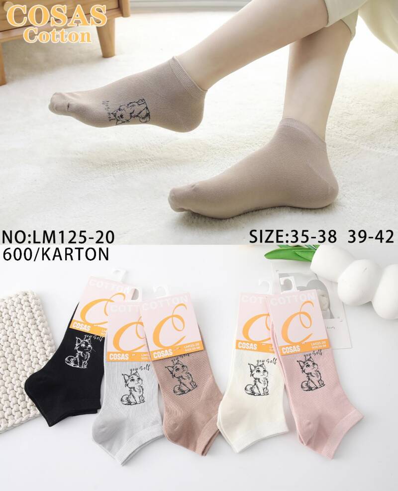 Skarpety damskie Roz 35-42, Mix kolor Paczka 40 szt